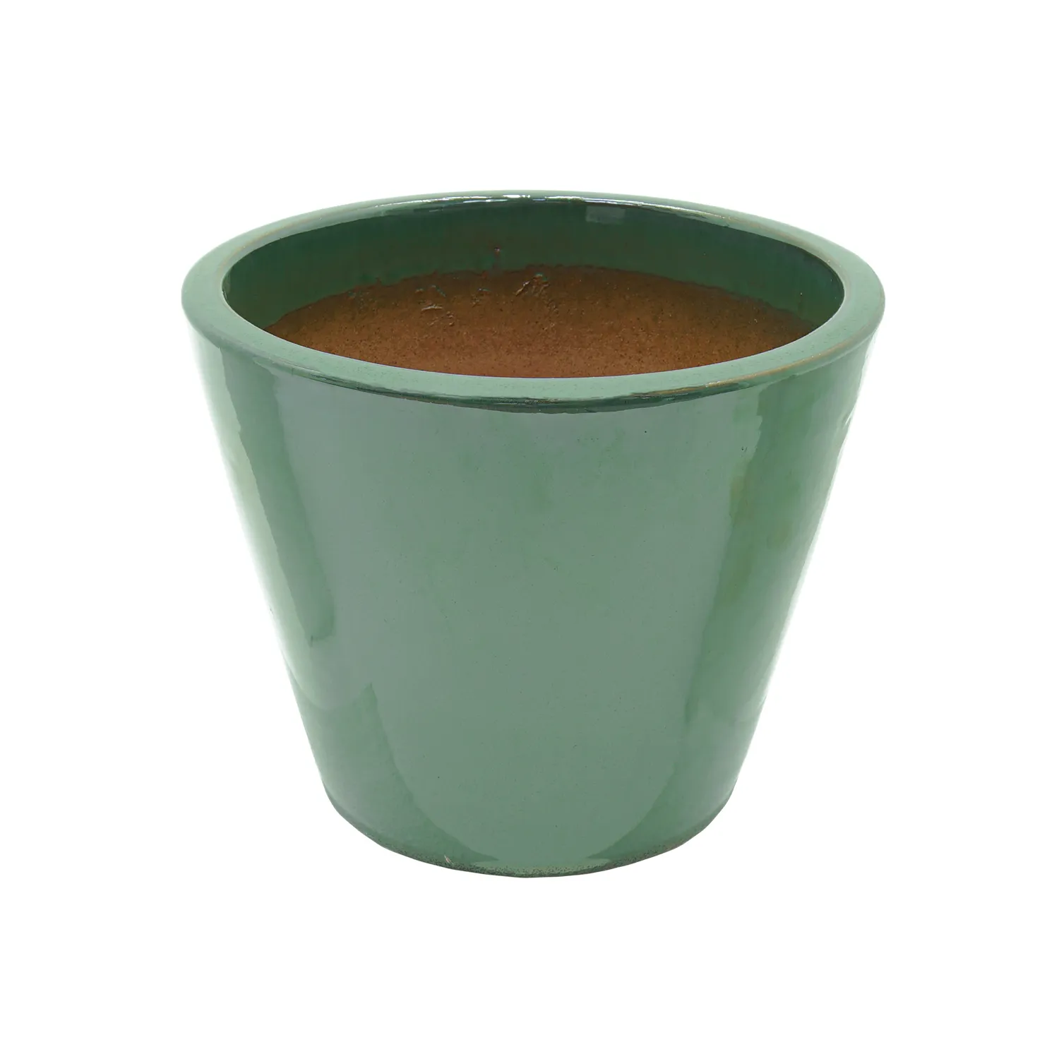 Donica ceramiczna 30x23,5 cm zielona